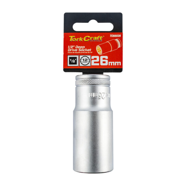 TC66026.jpg SOCKET 26MM 1/2' DR DEEP SOCKET CRV 12 POINT