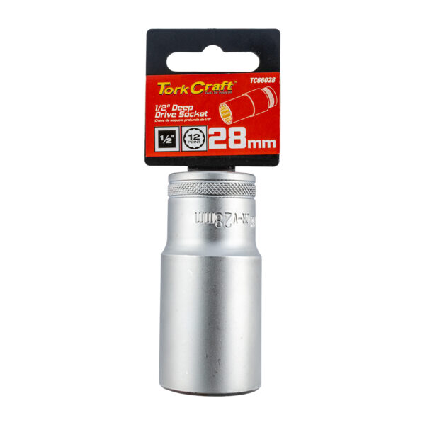 TC66028.jpg SOCKET 28MM 1/2' DR DEEP SOCKET CRV 12 POINT