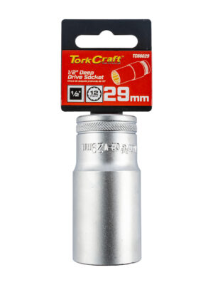 SOCKET 29MM 1/2' DR DEEP SOCKET CRV 12 POINT