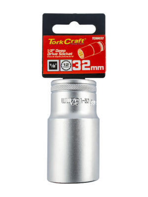 SOCKET 32MM 1/2' DR DEEP SOCKET CRV 12 POINT