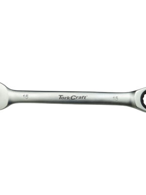 COMBINATION RATCHET WRENCH 15MM FIXED HEAD SPANNER
