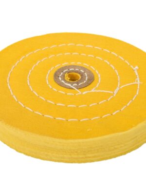 BUFFING PAD SOFT 150MM TO FIT 12.5MM ARBOR/SPINDLE - YELLOW