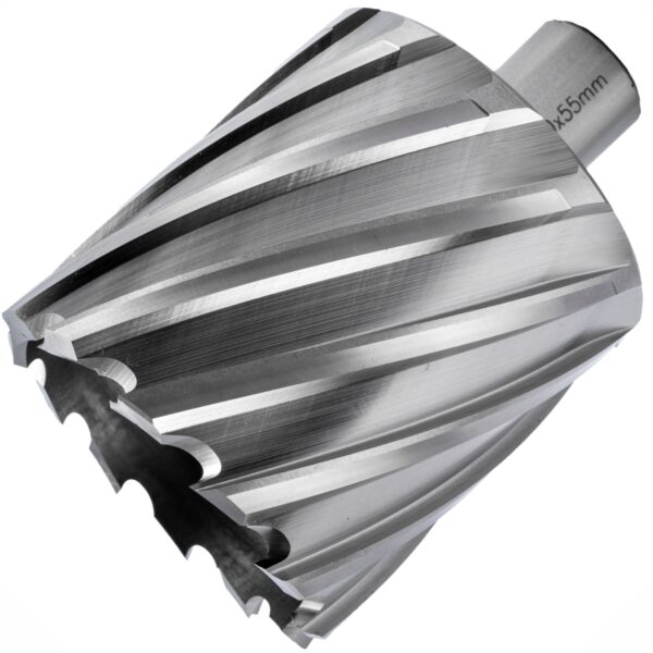 ANNULAR HOLE CUTTER HSS 60 X 55MM WELD SHANK 19.05MM