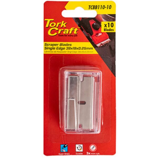 TCBB110-10.jpg SCRAPER BLADES SNGL EDGE 39MM X 19MM X 0.25MM SK5