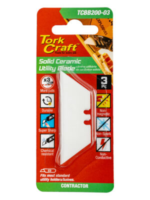 UTILITY BLADE CERAMIC SOLID 60MM X 19MM X 0.60MM 3PC