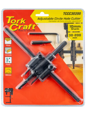 CIRCLE HOLE CUTTER ADJUSTABLE 30-200MM