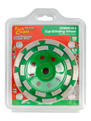 DIA. CUP WHEEL 115MM X M14 DBL ROW COLD PRESSED CONTRACTOR