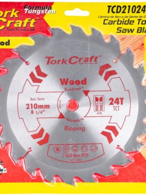 BLADE TCT 210 X 24T 16MM GENERAL PURPOSE RIP