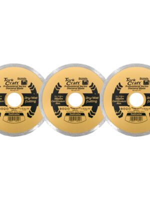 DIAMOND BLADE 115MM CONT.RIM PROFESIONAL BULK 3 PACK SHRINK