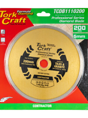 TCDB1110200.jpg DIAMOND BLADE 200MM X 22.22 CONTINUES RIM