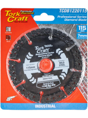 DIAMOND BLADE 115MM SEGMENTED HOT PRESSED CONTRACTOR