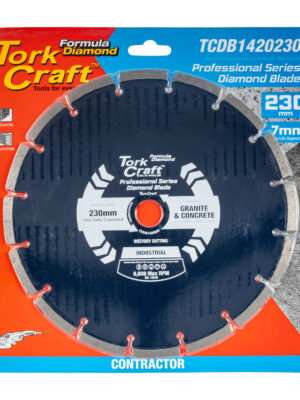 DIAMOND BLADE 230MM SEGMENTED LASER INDUSTRIAL