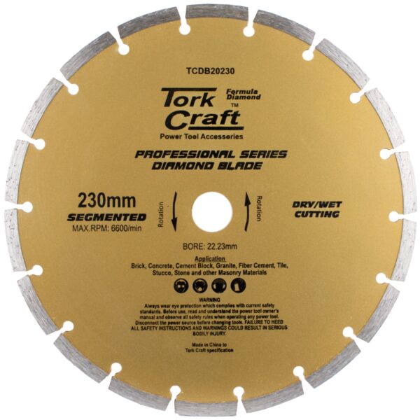 TCDB20230.jpg DIAMOND BLADE 230MM SEGMENTED PROFESIONAL