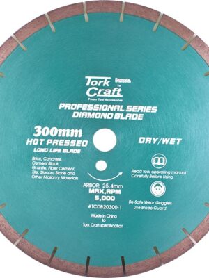 DIA. BLADE 300x12x25.4MM GEN. PURP. HOT PRESSED SEGMENTED