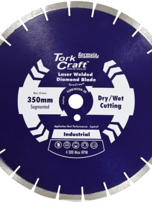 DIAMOND BLADE 350x25.4MM ASPHALT LASER WELDED SEGMENTED TAR
