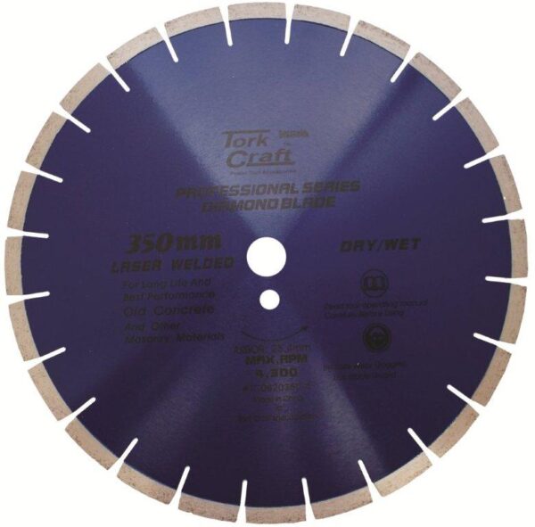 TCDB20350-4.jpg DIAMOND BLADE 350x25.4MM CONCRETE LASER WELDED SEGMENTED