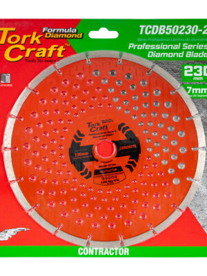 DIAMOND BLADE MULTI PURP.SEGM.230MM HARD & SOFT MAT.
