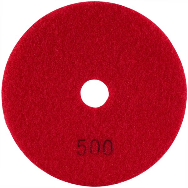 TCDP10500.jpg 100MM DIAMOND WET POLISHING PAD 500 GRIT RED