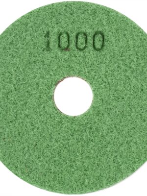 100MM DIAMOND WET POLISHING PAD 1000 GRIT DARK GREEN
