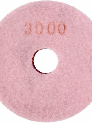 100MM DIAMOND WET POLISHING PAD 3000 GRIT PINK