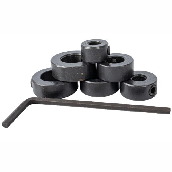 TCDS002.jpg TORK CRAFT 7PC DRILL STOP SET (5.6.8.10.11.12MM) C/W ALLEN KEY