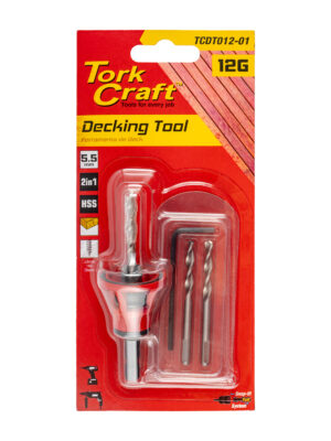 TCDT012-01.jpg DECKING TOOL 12G STD HEAD PRE-DRILL & COUNTERSINK