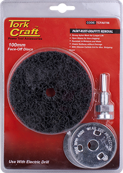 TCFA0706.jpg FACE OFF DISC & ARBOR 100MM CARDED FOR DRILL