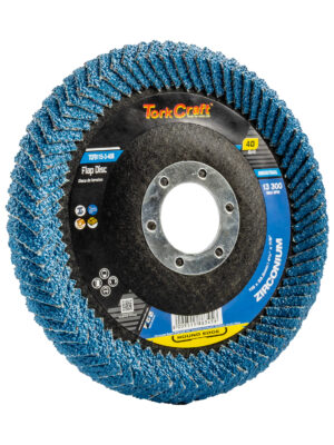 FLAP DISC ROUND EDGE ZIRCONIUM 115MM 40 GRIT FLAT