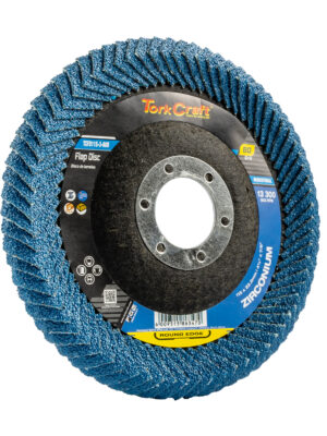 FLAP DISC ROUND EDGE ZIRCONIUM 115MM 80 GRIT FLAT