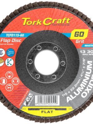 FLAP SANDING DISC 115MM 60GRIT A/O