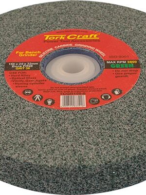 GRINDING WHEEL 150X20X32MM GREEN COARSE 36GR W/BUSHES FOR BENCH GRIN