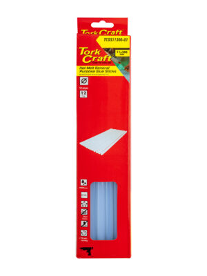 GLUE STICK 11 X 300MM 12PC HOT MELT GEN. PURPOSE EVA 18000CPS