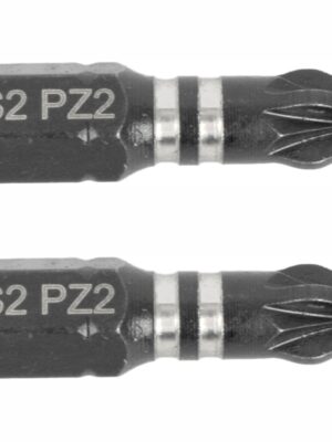 IMPACT POZI.2 X 25MM INS.BIT 2/CARD PZ2