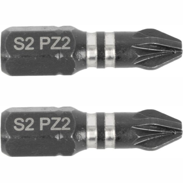 TCIPZ0225C.jpg IMPACT POZI.2 X 25MM INS.BIT 2/CARD PZ2