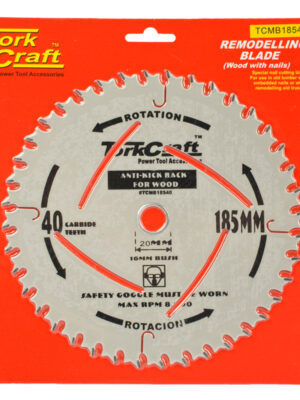 BLADE MASTER TYPE 185X40T 20-16MM ANTI KICK BACK TCT