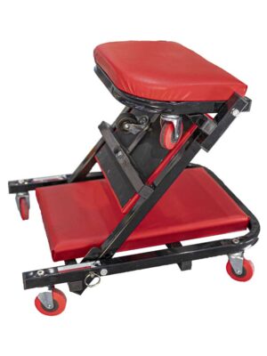 MECHANIC CREEPER/CHAIR 2-IN-1 METAL FRAME CUSHION 6 WHEEL