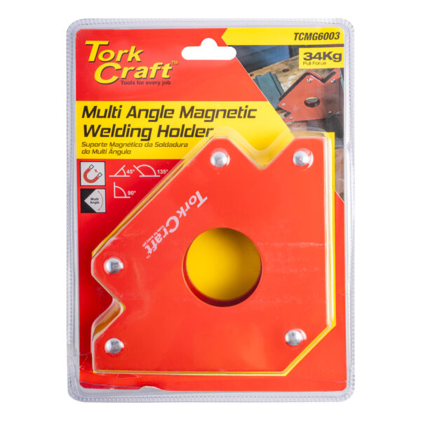 TCMG6003.jpg MAGNETIC WELDING HOLDER 34KG P/FORCE 45-90-135 DEG. MULTI ANGLE