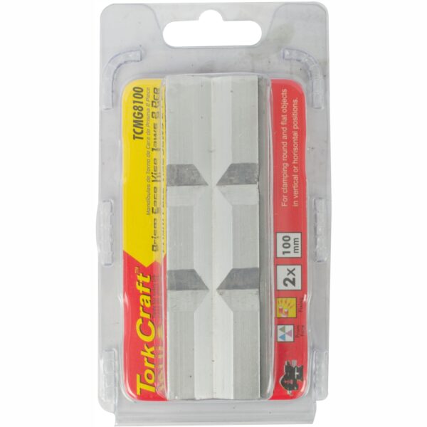 TCMG8100.jpg VICE JAWS MAGNETIC ALUM. 100MM X 32MM 2PC PRISM FACE
