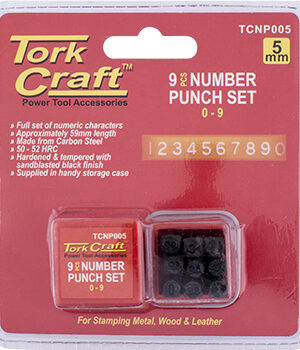 TCNP005.jpg NUMBER PUNCH SET 5MM (0-9MM) BLACK FINISH