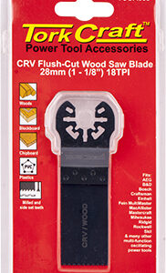 QUICK CHANGE FLUSH CUT WOOD SAW BLADE 28MM(1-1/8')18TPI CRV