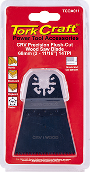 TCOA011.jpg QUICK CHANGE FLUSH CUT WOOD SAW BLADE 68MM(2-11/16')14TPI CRV