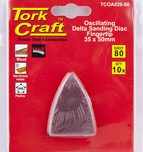 OSCILLATING SANDPAPER A/O 35X50MM 10PC FINGERTIP 80GRIT