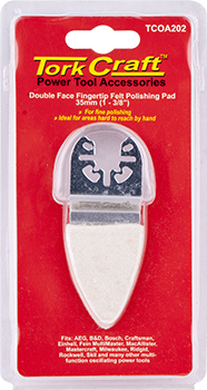 TCOA202.jpg QUICK CHANGE BASE & ARBOR 35MM D/F FINGERTIP FELT POLISHING PAD
