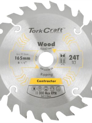 BLADE CONTRACTOR 165 X 24T 20/16 CIRCULAR SAW TCT