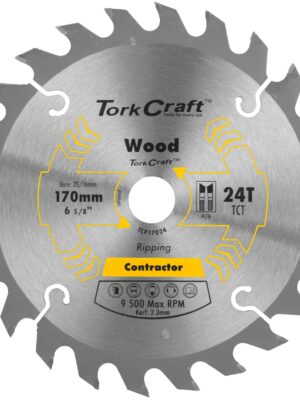 BLADE CONTRACTOR 170 X 24T 20/16 CIRCULAR SAW TCT