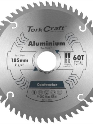 BLADE CONTRACTOR ALUM 185 X 60T 30 CIRCULAR SAW TCT