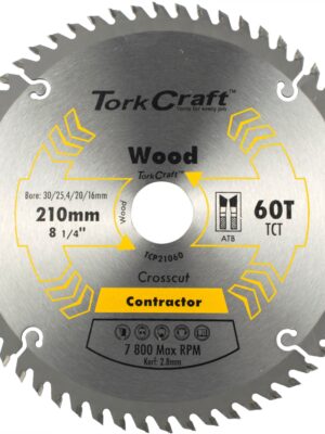 BLADE CONTRACTOR 210 X 60T 30-1-20-16 CIRCULAR SAW TCT