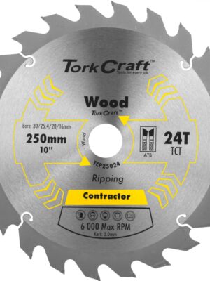 BLADE CONTRACTOR 250 X 24T 30/16 CIRCULAR SAW TCT