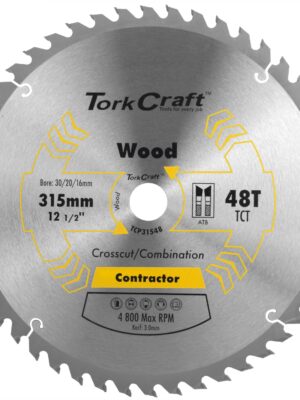 BLADE CONTRACTOR 315MM X 48T 30MM BORE CIRCULAR SAW TCT