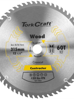 BLADE CONTRACTOR 315 X 60T 30/1/20/16 CIRCULAR SAW TCT